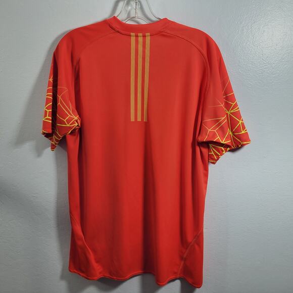 Adidas Men's Orange Climalite T Shirt Size XL 101225-1222 - Picture 4 of 6